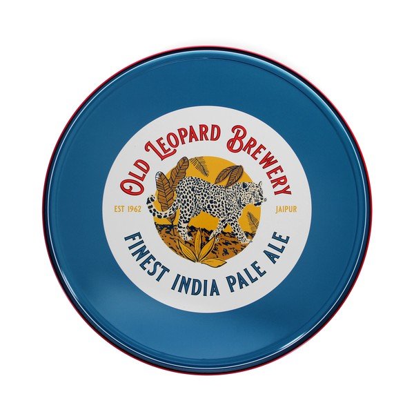 Metalowa taca ø 33 cm Old Leopard Brewery – Rex London-image-2