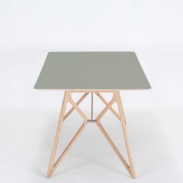 Stół z litego drewna dębowego 220x90 cm Tink – Gazzda-image-3