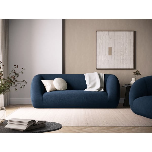 Niebieska sofa z materiału bouclé 210 cm Essen – Cosmopolitan Design-image-1