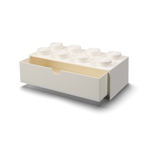 Biały pojemnik z szufladą na biurko LEGO® Double-image-1