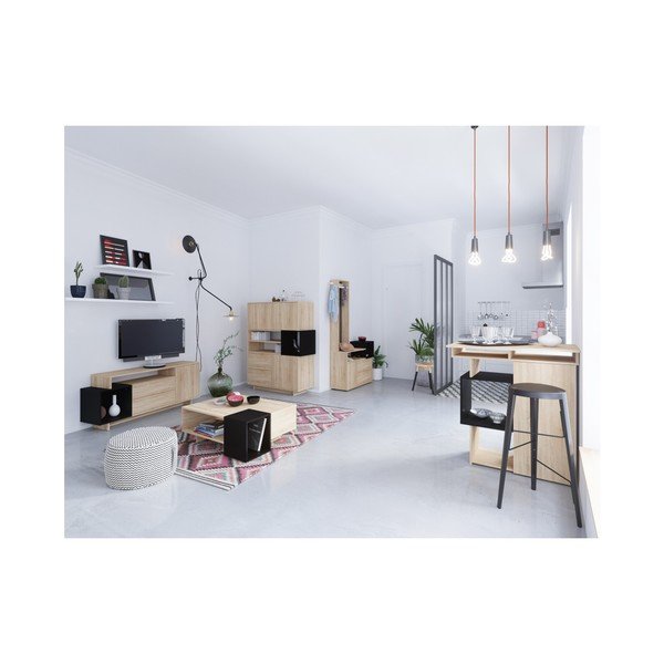 Ciemnobrązowy stolik barowy Symbiosis Bar-image-3