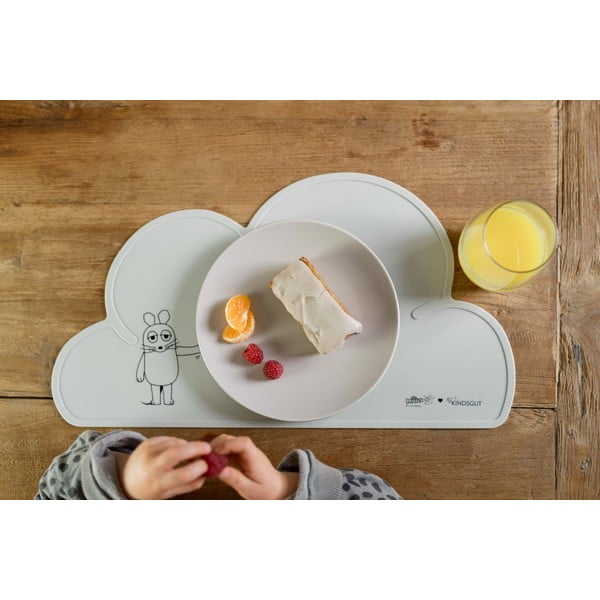 Niebieska silikonowa mata stołowa Kindsgut Mouse, 49x27 cm-image-2