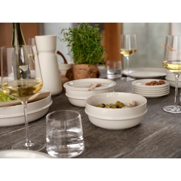 Kremowa porcelanowa miska na zupę 600 ml Eau – Zone-image-1