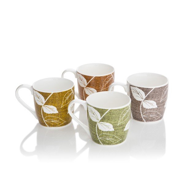 Komplet 4 porcelanowych kubków Bramble