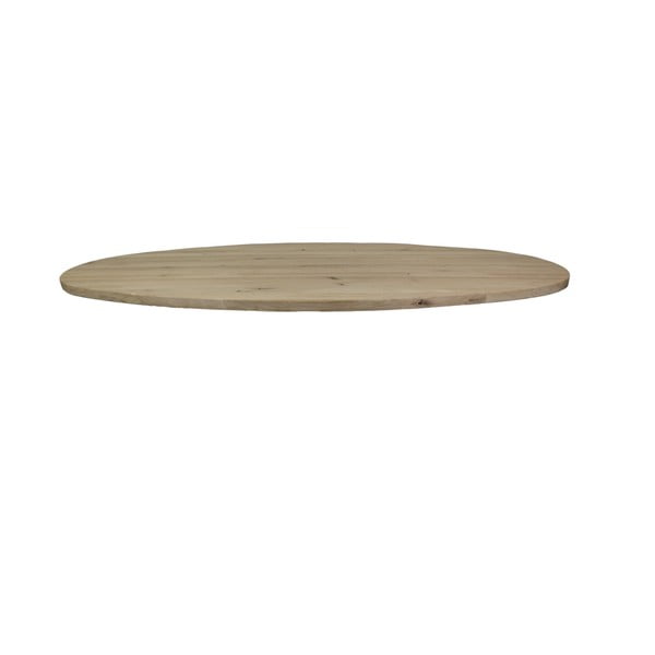 Blat
  stołu do jadalni z litego drewna dębowego HSM Collection Oval,
  180x100 cm