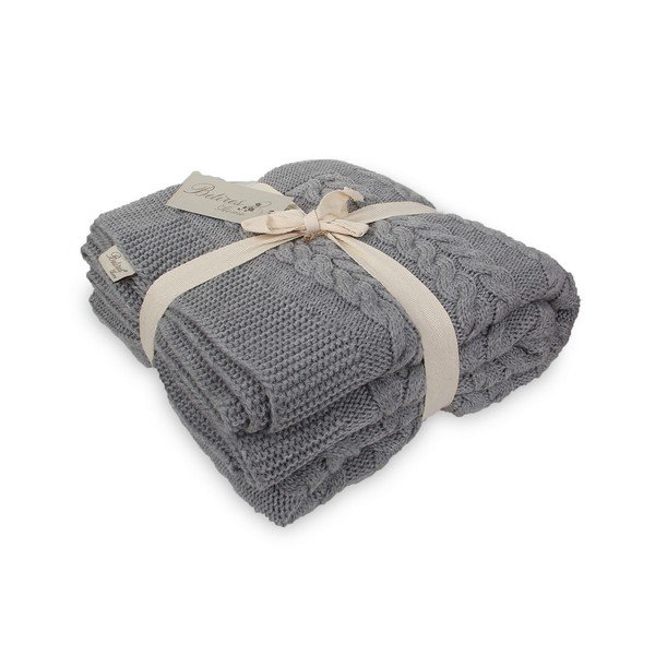 Ciemnoszara narzuta Homemania Decor Tufalo, 130x170 cm-image-1