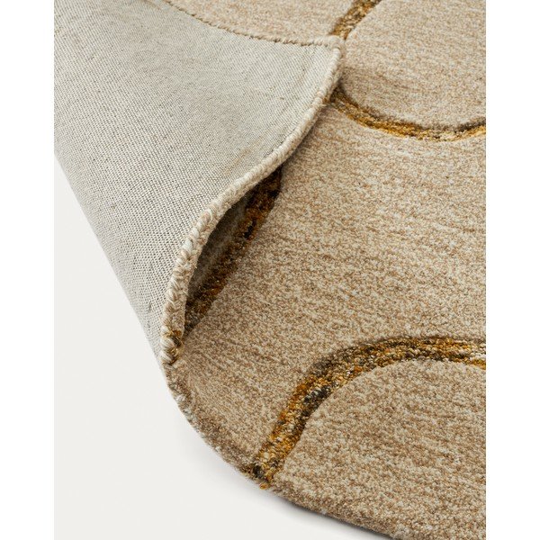 Beżowy dywan wełniany 160x230 cm Magin – Kave Home-image-4