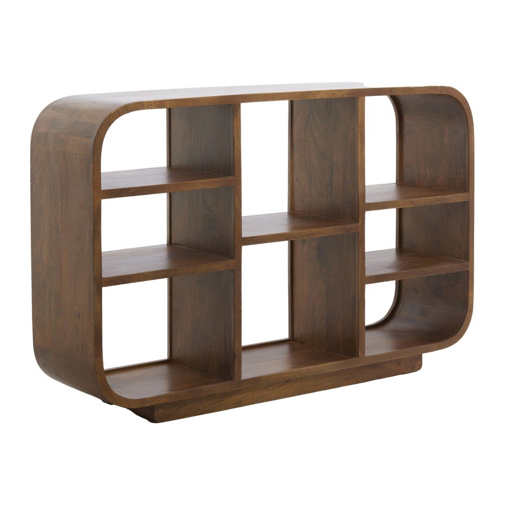 Brązowy regał z litego drewna mango 140x90x35 cm Dane – Light & Living