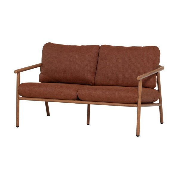 Tapicerowana sofa ogrodowa w kolorze terakoty Cavero – WOOOD