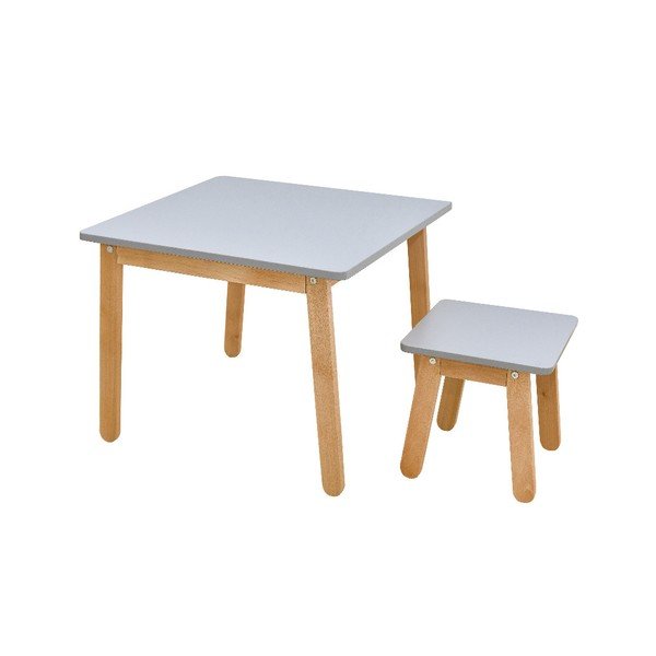 Szary stołek dziecięcy BELLAMY Woody-image-3