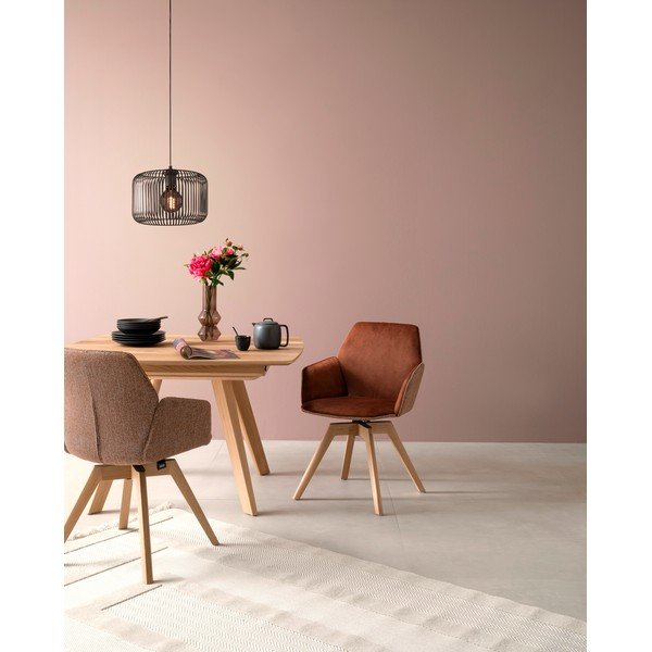 Czarna lampa wisząca z metalowym kloszem ø 30 cm Cage – Fischer & Honsel-image-1