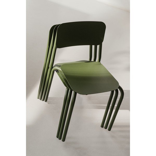 Zielone metalowe krzesło ogrodowe Kei – noo.ma-image-4