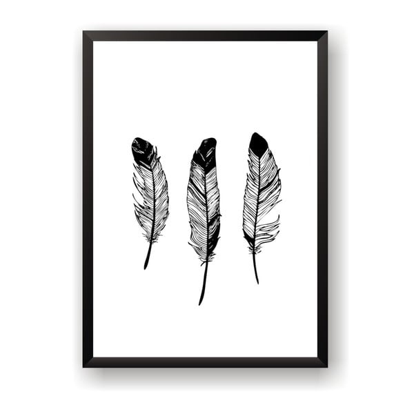 Plakat Nord & Co Three Feathers, 21x29 cm
