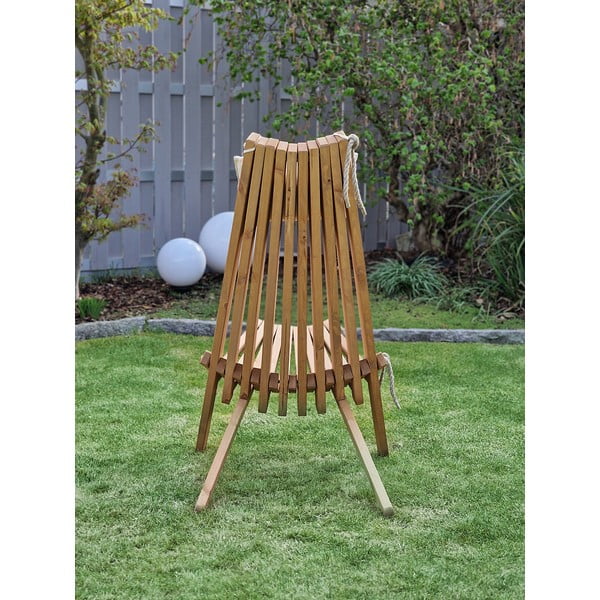 Naturalny drewniany fotel ogrodowy Falun – Garden Pleasure-image-4