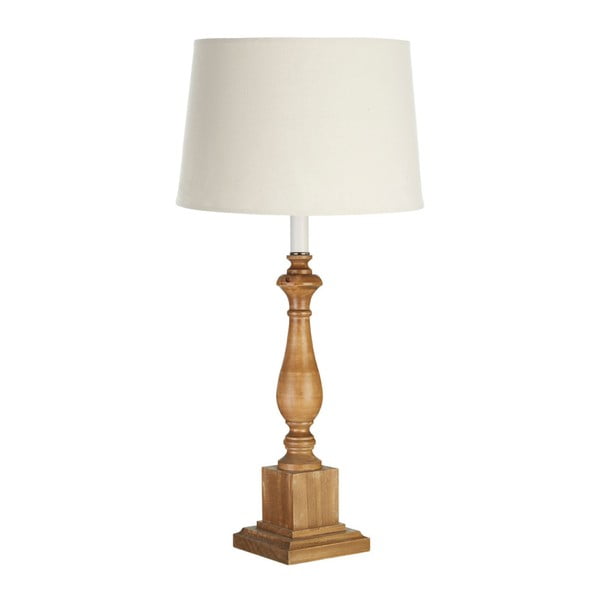 Lampa stołowa z kremowym abażurem Premier Housewares In-line