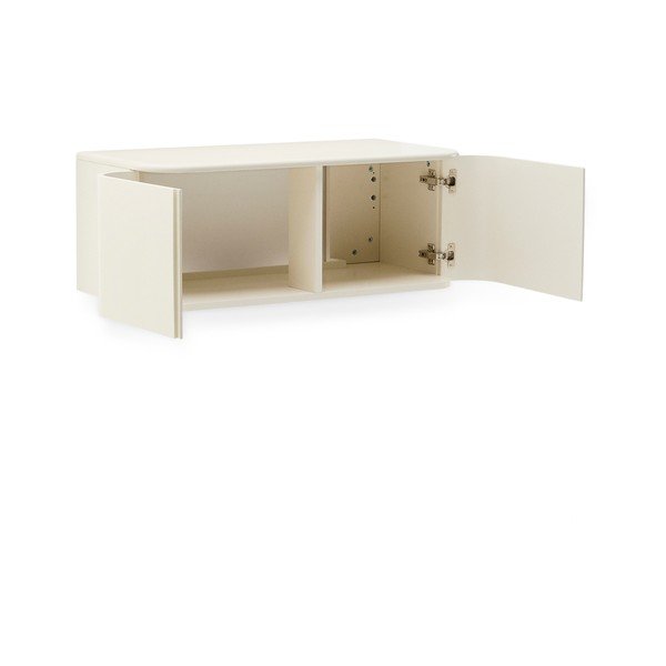 Beżowa wisząca szafka pod umywalkę 90x35 cm Salaya – Kave Home-image-4