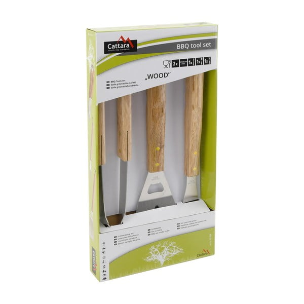 Zestaw 3 akcesoriów do grilla Cattara Wood-image-2