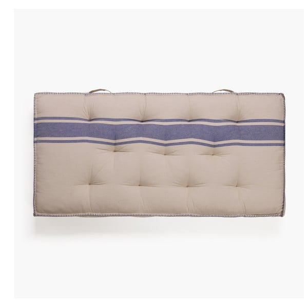 Niebieska poduszka na krzesło Olga, 120x60x13 cm
