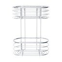 Półka łazienkowa w kolorze srebra Wenko Trestina, 26x35 cm