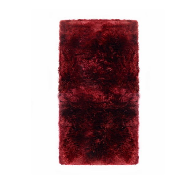 Czerwony dywan z owczej skóry Royal Dream Zealand Natur, 140x70 cm