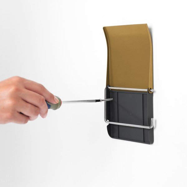 Ścienny stalowy uchwyt na papier toaletowy w kolorze złota ReNew – Brabantia-image-2
