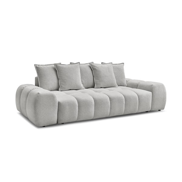 Jasnoszara sofa z tkaniny szenilowej 278 cm Everest – Bobochic Paris-image-3