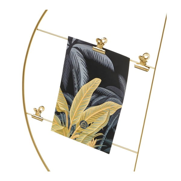 Zestaw 2 metalowych stojaków na zdjęcia w kolorze złota Casa Selección-image-1