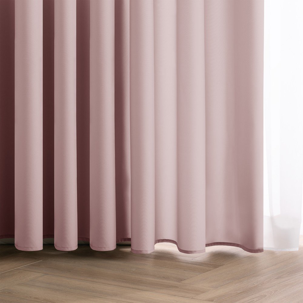 Szaroróżowa zasłona częściowo zaciemniająca (dimout) 200x250 cm Carli – Restilo (zdjęcie 3)