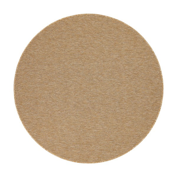Brązowo-beżowy okrągły dywan odpowiedni na zewnątrz ø 160 cm Vagabond™ – Narma
