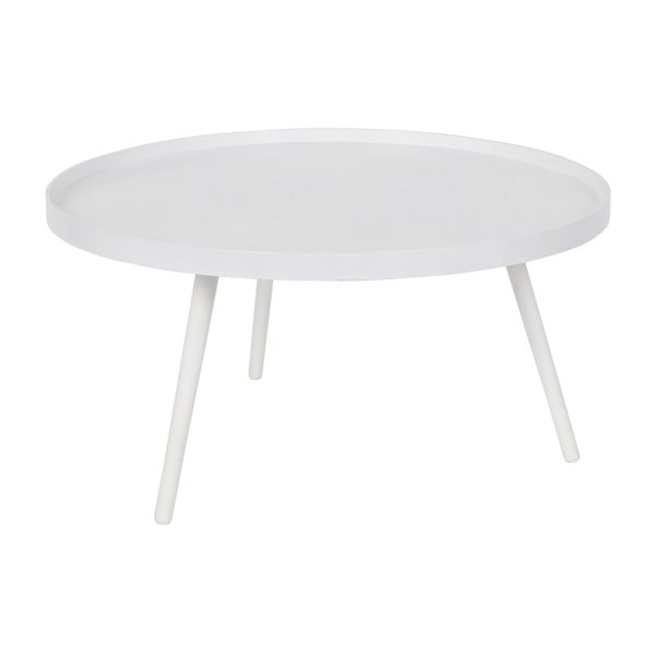 Biały okrągły stolik ø 78 cm Mesa – WOOOD