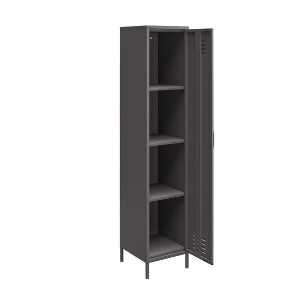 Szara metalowa szafka 37x182 cm Bradford – Støraa-image-2