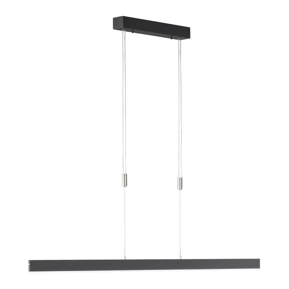 Czarna lampa wisząca LED ze ściemniaczem Straight – Fischer & Honsel