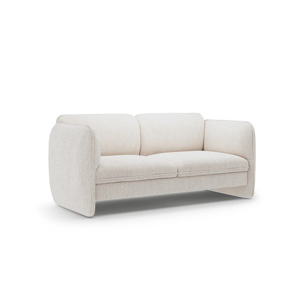 Kremowa sofa z tkaniny szenilowej 168 cm Georgia – Micadoni -image-2