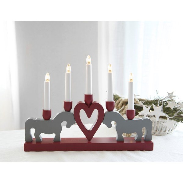 Czerwona świąteczna dekoracja świetlna Leksand – Star Trading-image-2