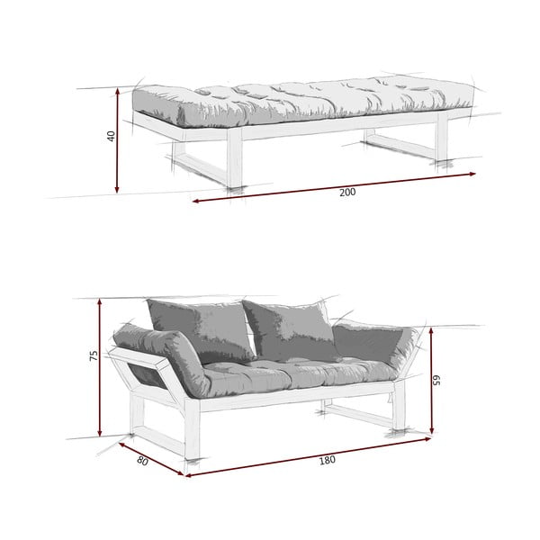 Sofa Karup Edge Black/Orange-image-4