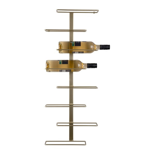 Wiszący metalowy regał na wino w kolorze złota liczba butelek 8 Float – PT LIVING-image-2