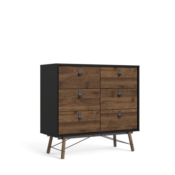 Ciemnobrązowa komoda Tvilum Ry, 102 x 95 cm-image-3