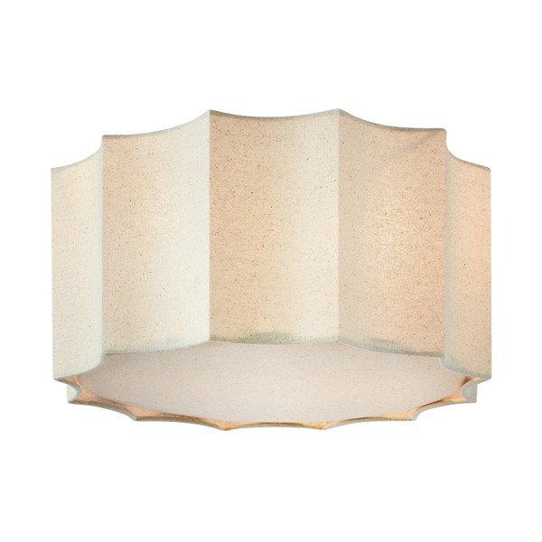 Beżowa metalowa lampa sufitowa z tekstylnym kloszem ø 35 cm Olea – Markslöjd
