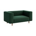 Ciemnozielony aksamitny fotel Kukumo – Ame Yens