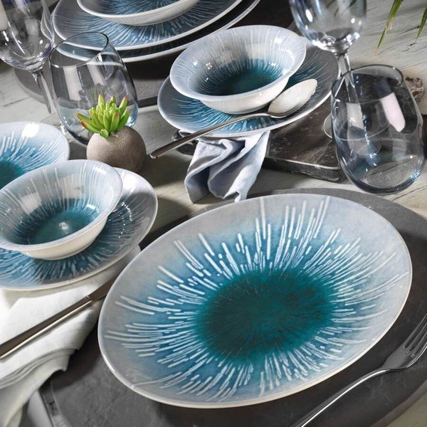 24-częściowy zestaw talerzy porcelanowych Kutahya Frento-image-3