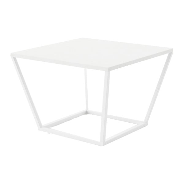 Biały stolik z marmuru z białą konstrukcją Absynth Noi Brazil, mały