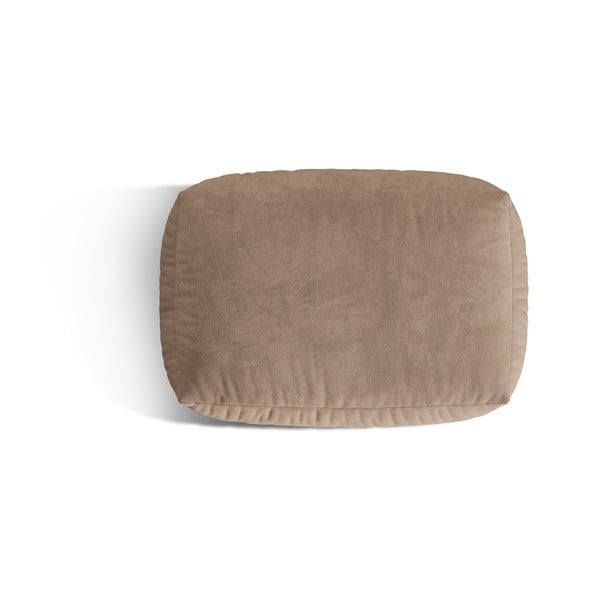 Jasnobrązowy aksamitny podnóżek modułowy Martina – Micadoni -image-2