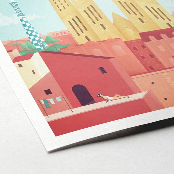 Plakat Travelposter Barcelona, 30 x 40 cm-image-2