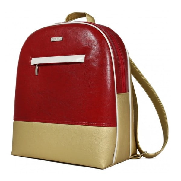 Czerwono-złoty plecak Dara bags Coco No.8