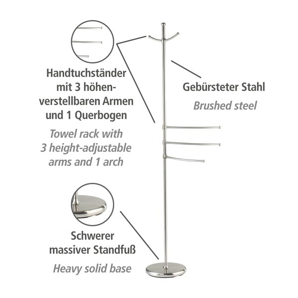 Stojak na ręczniki i szlafroki Wenko Adiamo-image-3