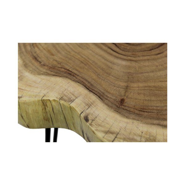 Stolik z drewna akacji HSM collection Live Edge, 43x45 cm-image-2