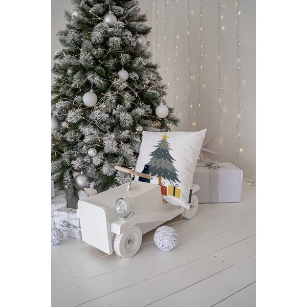 Poduszka dekoracyjna ze świątecznym motywem 45x45 cm Crazy Cat Xmas – Butter Kings-image-1