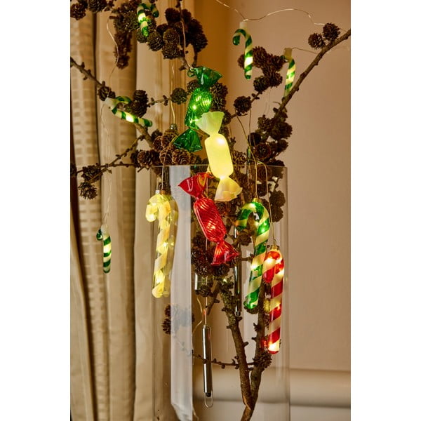 Czerwona wisząca świąteczna dekoracja świetlna ø 1,5 cm Hannah – Sirius-image-3