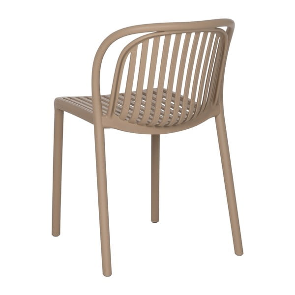 Beżowe plastikowe krzesło Alia – Ixia-image-2