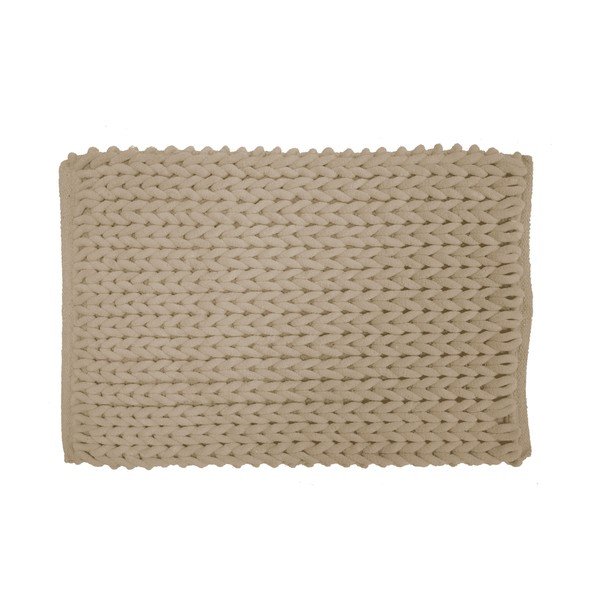 Jasnobrązowy dywanik łazienkowy 50x80 cm Ariel – douceur d'intérieur